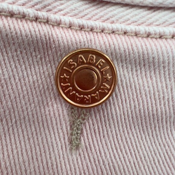 Isabel Marant Women's Nanouli Light Pink High-Rise Pants/Jeans NWT - Picture 6 of 11